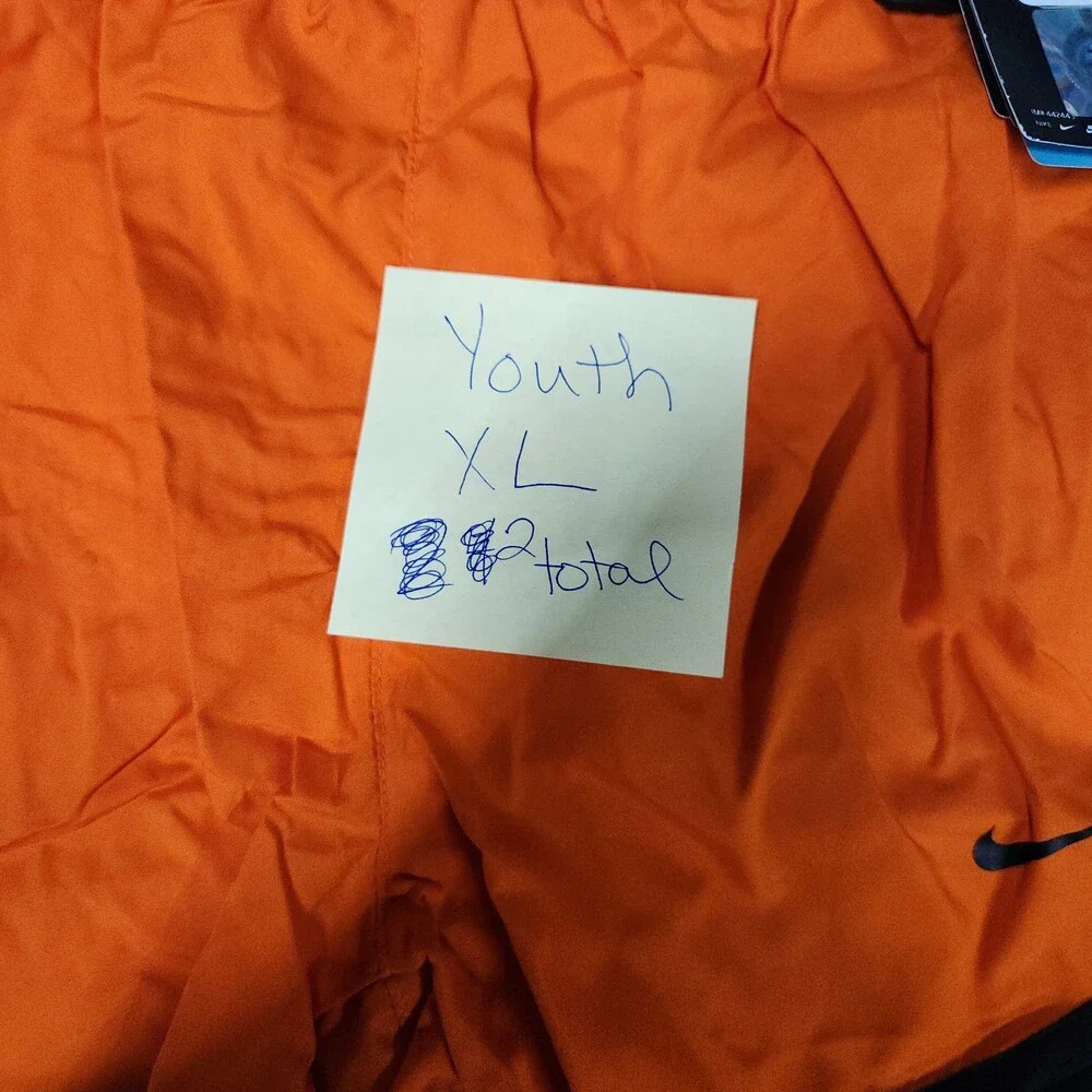 Nike Oklahoma State Cowboys Dri-Fit Running Shorts Youth Xl Osu Black Trim 145